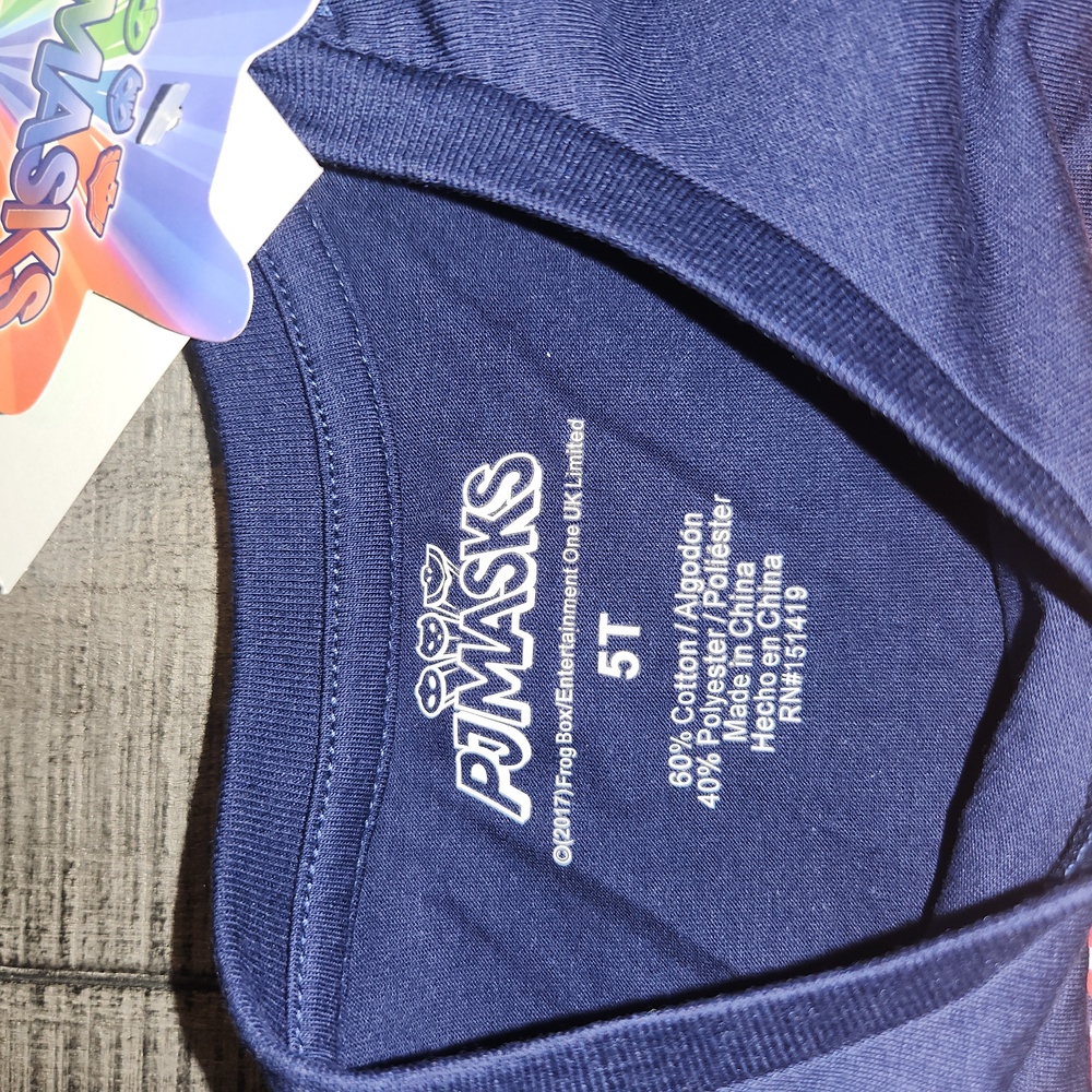NWT PJ Masks Kids T-Shirt - Blue - Picture 4 of 4